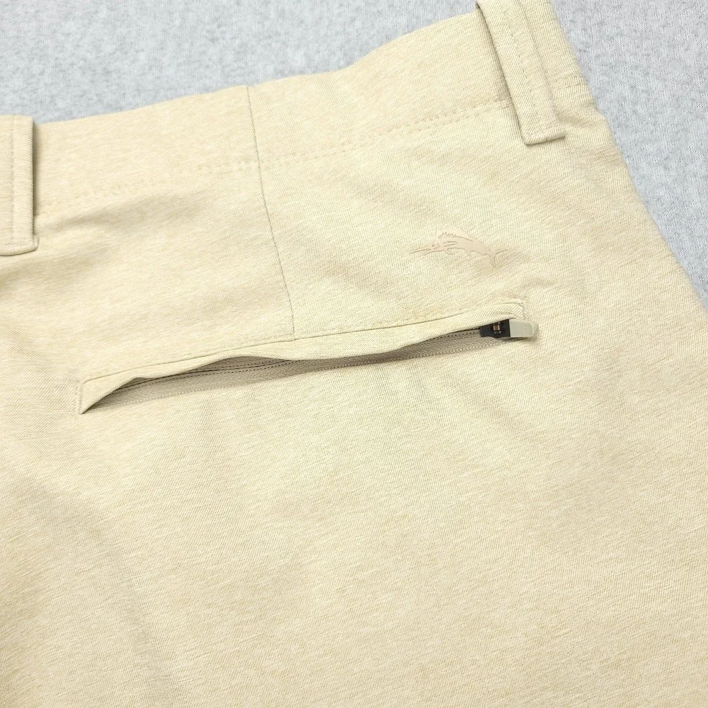 Tommy Bahama Pants Mens 38x34‎ Beige Chino Polyester Stretch Casual Polyester